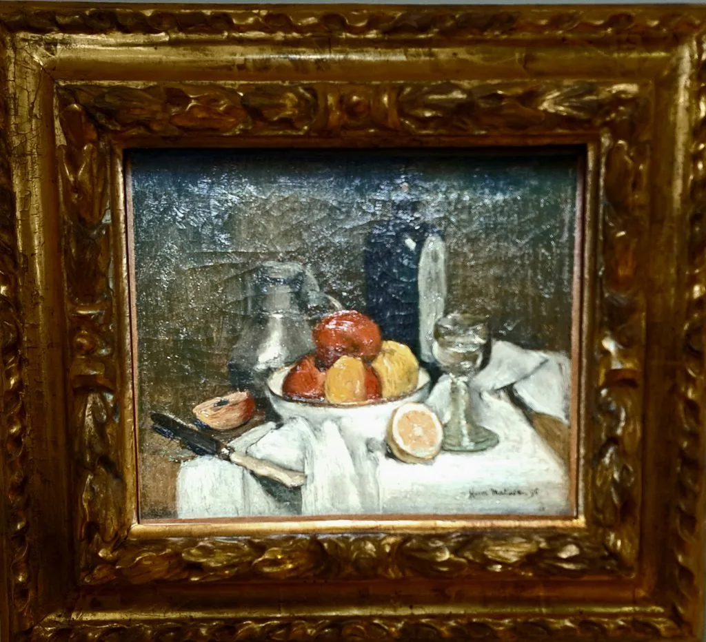 MATISSE Nature morte à la bouteille de Schiedam 1896