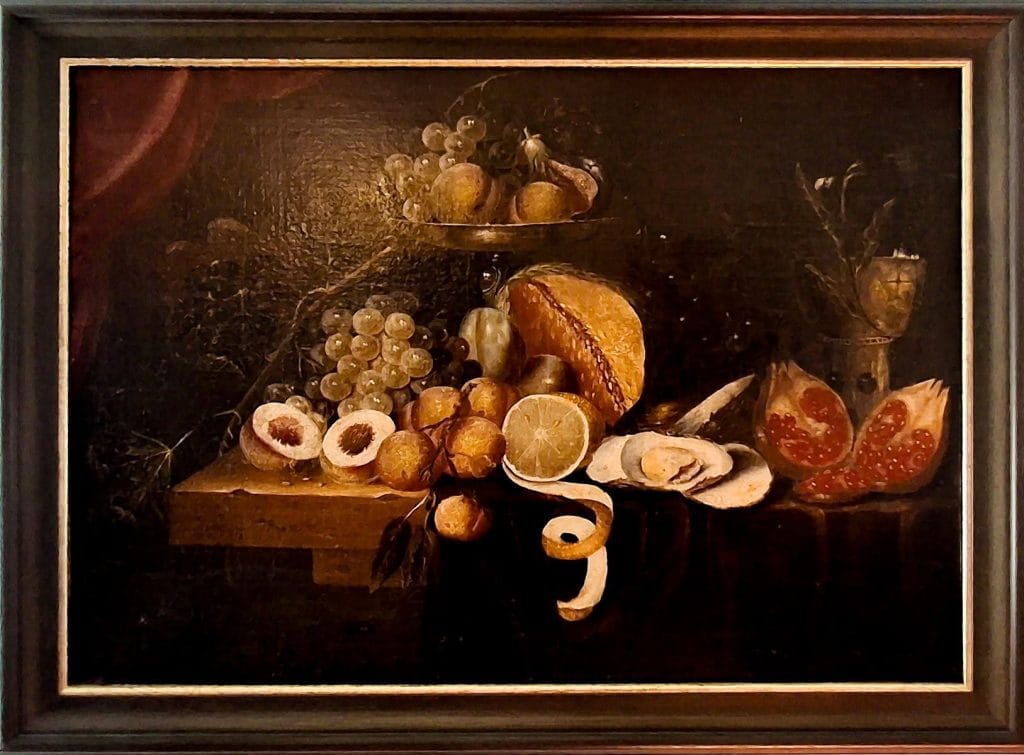 4 Bergues Musée anonyme flamand Narure morte aux fruits 17s PD