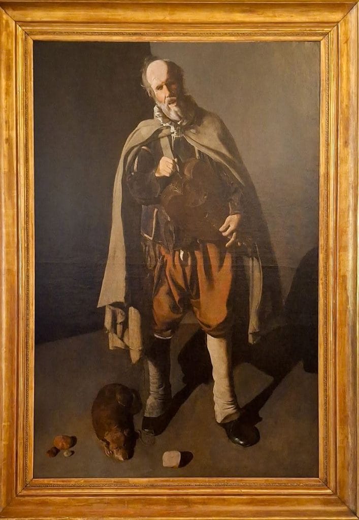 Bergues Musée Georges de La Tour, Le Vielleur au chien, XVIIème siècle.Cop P.Dalbert