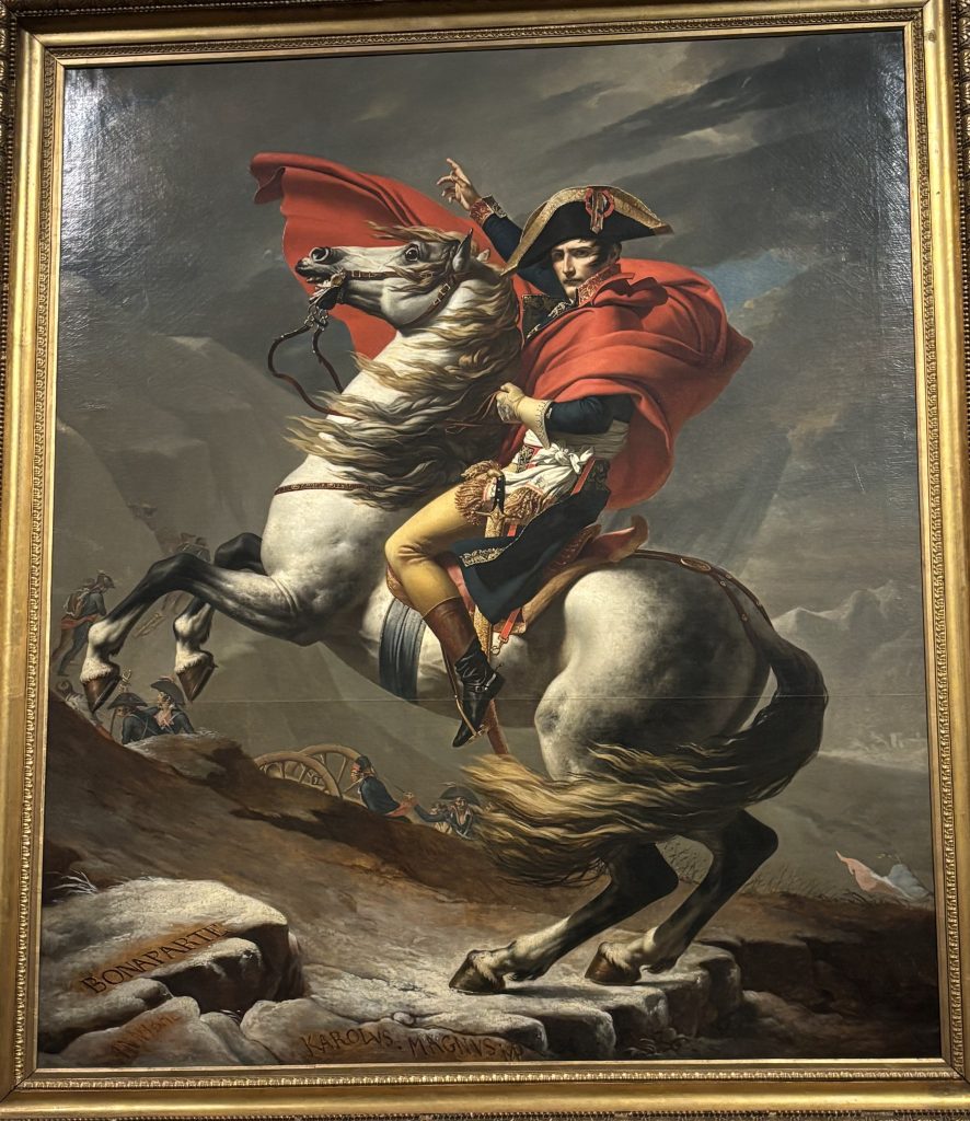 Napoléon au Grand St-Bernard - J.L David