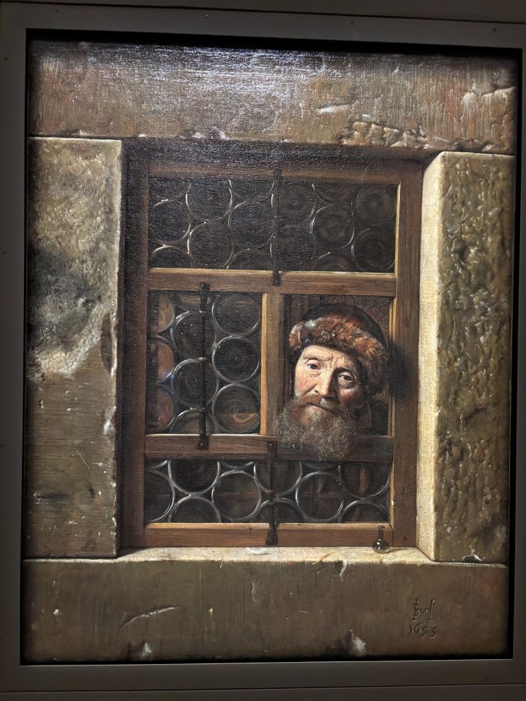 Vieil homme à la fenêtre-Samuel van Hoogstraten 16