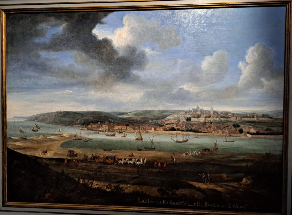 Vue de la ville et du port de Boulogne XVIIe siècle